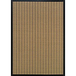 Laguna Beige/ Black Polypropylene Rug (2'3 x 7'6) Style Haven Runner Rugs