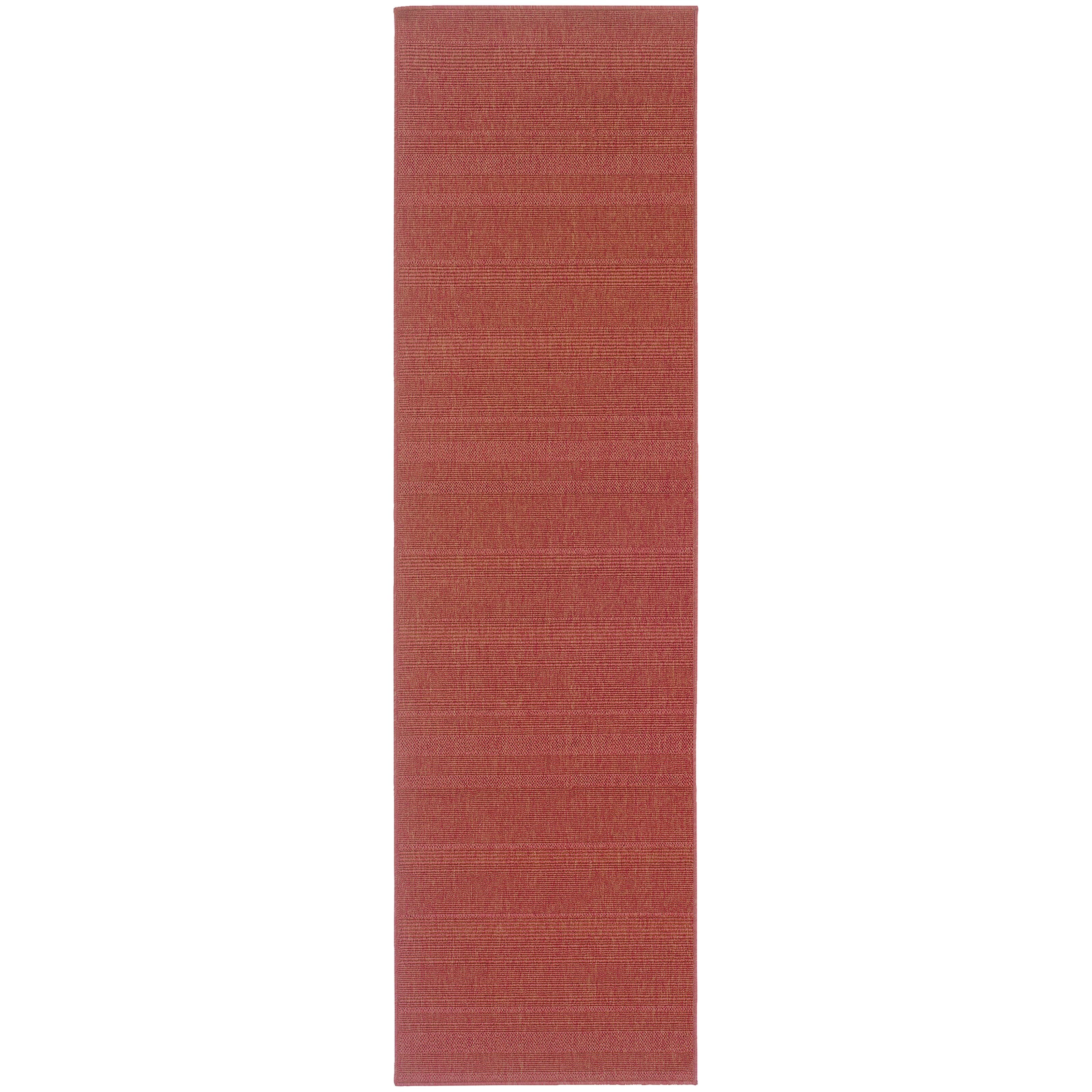 Stylehaven Solid Woven Loop Red Indoor Outdoor Area Rug 2 Woven Loop Red Indoor Outdoor Area Rug