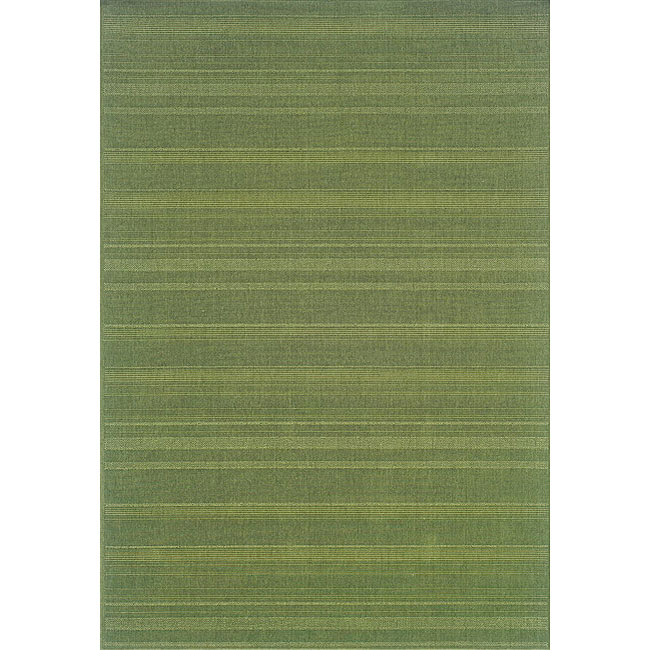 Laguna Green Polypropylene Rug (53 X 76)