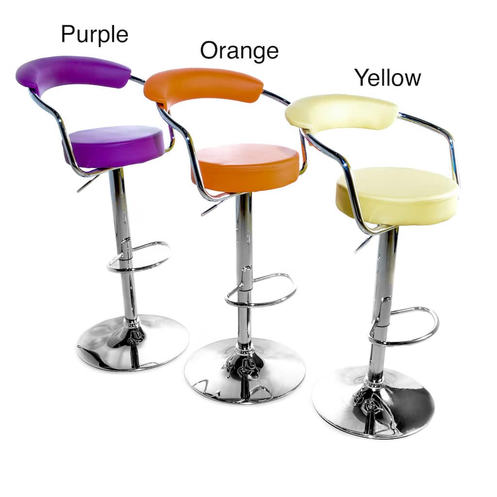 Axis Adjustable Chrome Barstools (Set of 2)