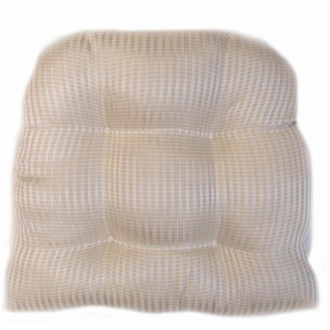 Pinstripe Indoor Wicker Chair Cushion