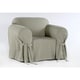 preview thumbnail 5 of 5, Classic Slipcovers Brushed Twill Chair Slipcover Sage