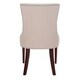 Safavieh Dining Becca Beige Linen Dining Chair - Thumbnail 8