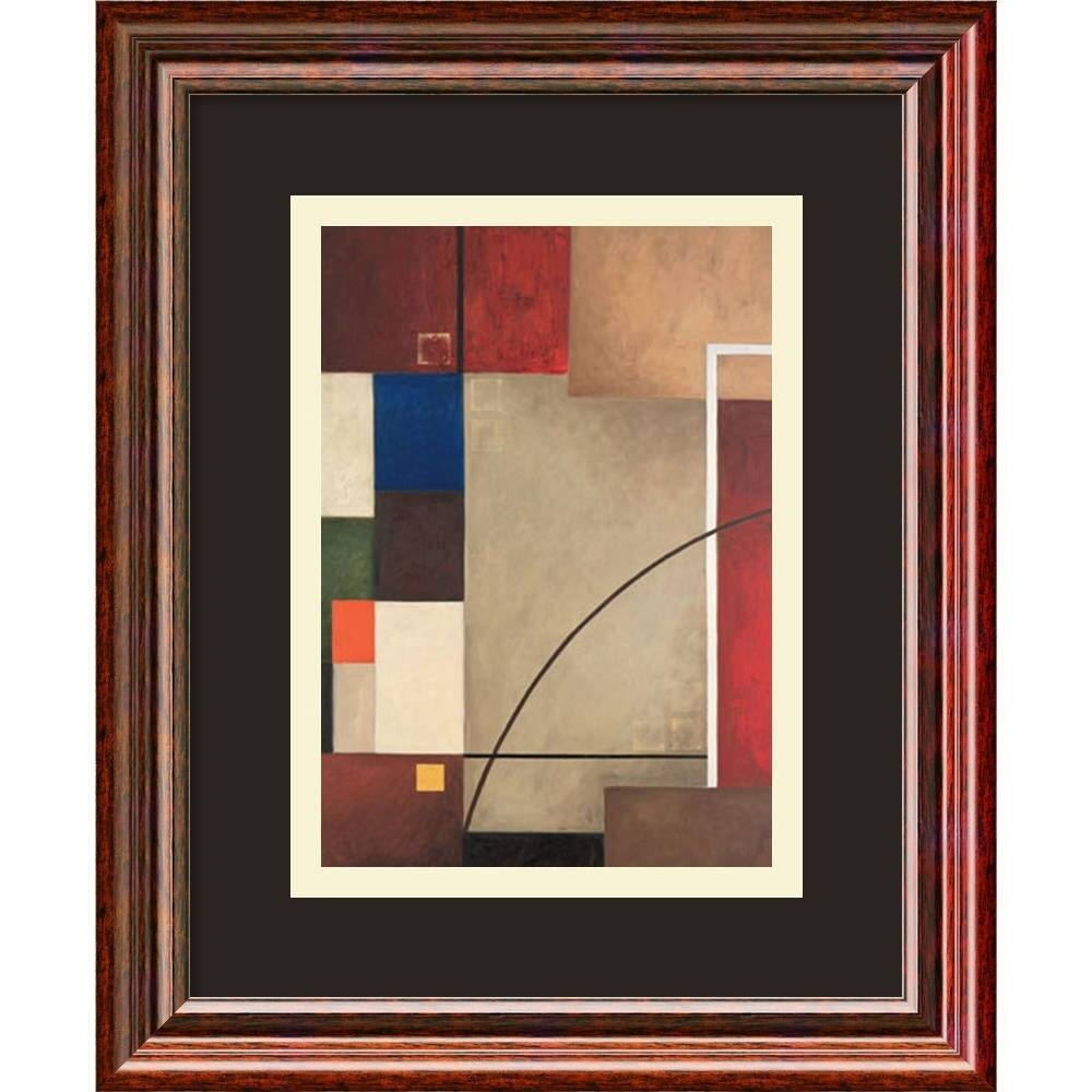 William Verner 'Red Squares I' Framed Art Print
