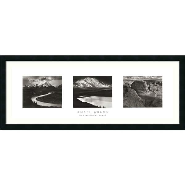 slide 2 of 11, Framed Art Print 'Our National Parks (Triptych)' by Ansel Adams 41 x 17-inch