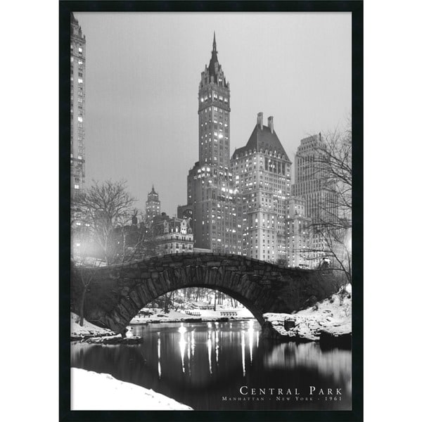 Framed Art Print Central Park 26 x 38-inch