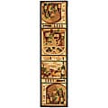Safavieh Hand-hooked Winery Gold/ Multi Wool Runner (2'6 x 12') - 2'6" x 12'