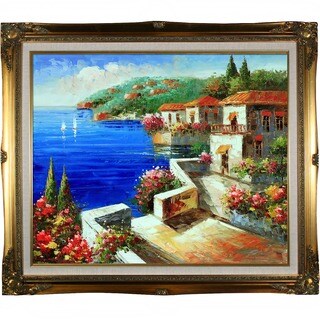 'Vacation Harbor' Oil Painting - Bed Bath & Beyond - 4039751