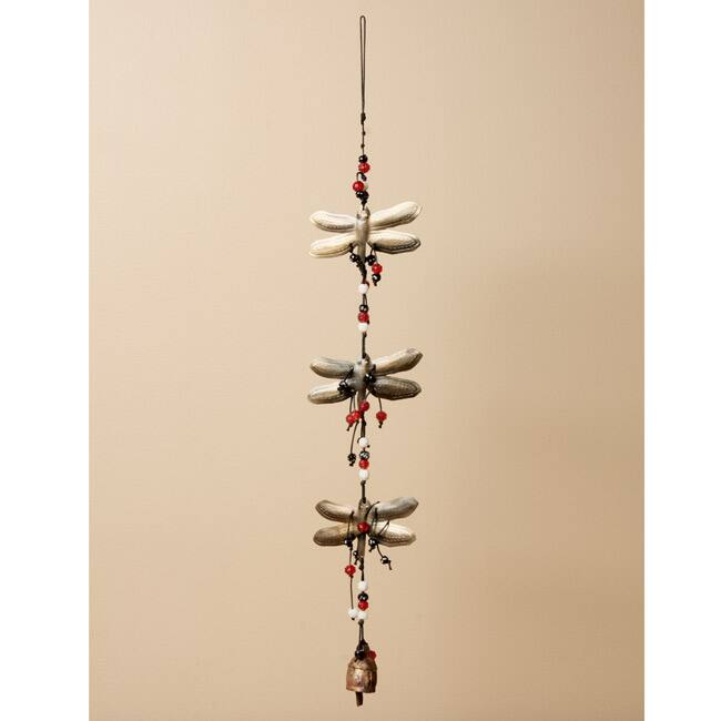 Iron 'Dragon Fly' Hanging Bells (India)