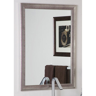 Modern SemiDistressed Silver Mirror Free Shipping Today Overstock 12062843 Modern SemiDistressed Silver Mirror Free Shipping Today Overstock 12062843