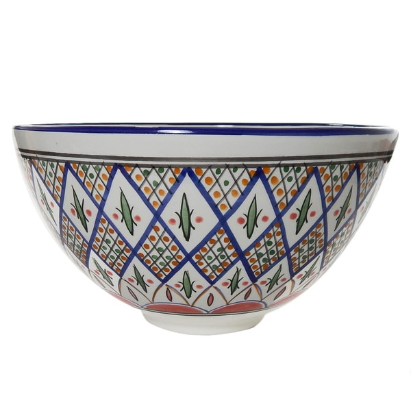 Tabarka 12 inch Deep Salad Bowl (Tunisia)   12064120  