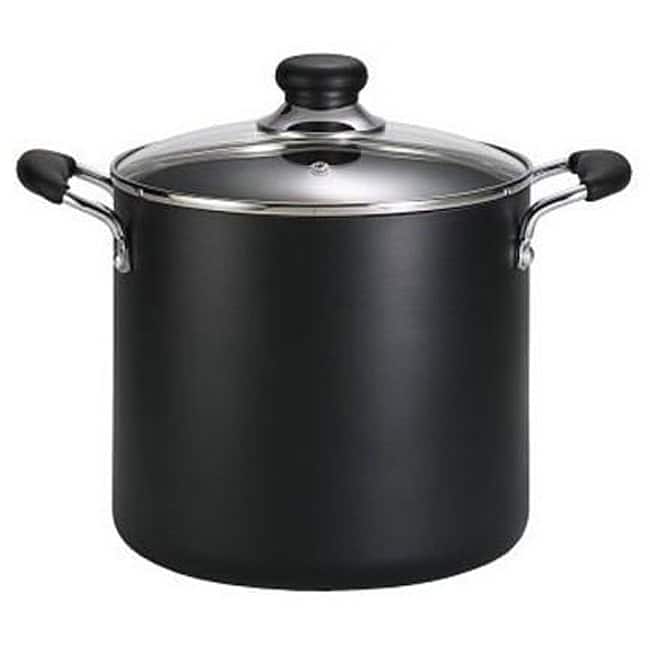 T-fal Black Nonstick 8-quart Stock Pot
