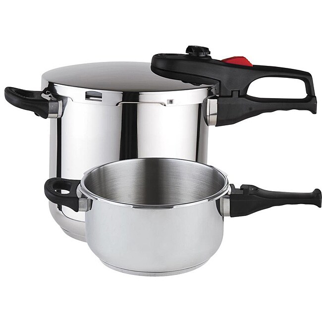 Magefesa Practika Plus Stainless Steel 3-piece Pressure Cooker Set ...