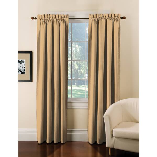 Shop Thermal Backed Faux Suede Blackout Curtain Panel Pair Free