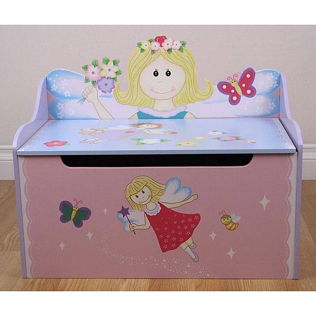 Flower Fairy Storage Toy Box Bench