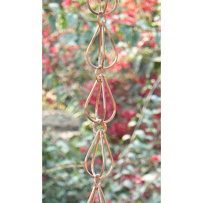 Teardrop Copper Rain Chain