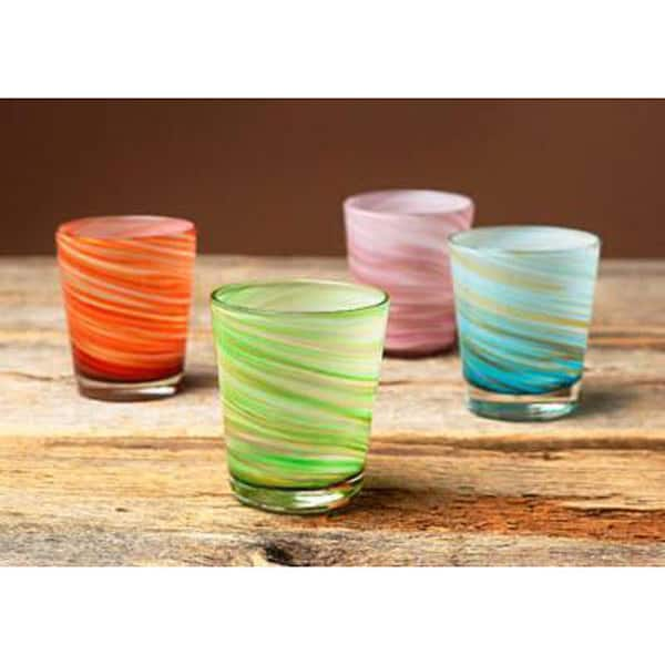 Colorful Cocktail Tumbler, Set of 4