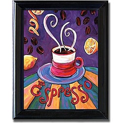 Ronda Ahrens 'Espresso' Framed Canvas Art - Bed Bath & Beyond - 4056471