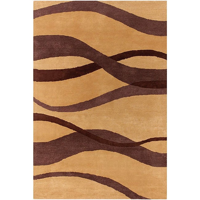 Hand tufted Mandara New Zealand Wool Area Rug (5 X 76) (MultiPattern GeometricMeasures 0.75 inch thickTip We recommend the use of a non skid pad to keep the rug in place on smooth surfaces.All rug sizes are approximate. Due to the difference of monitor 