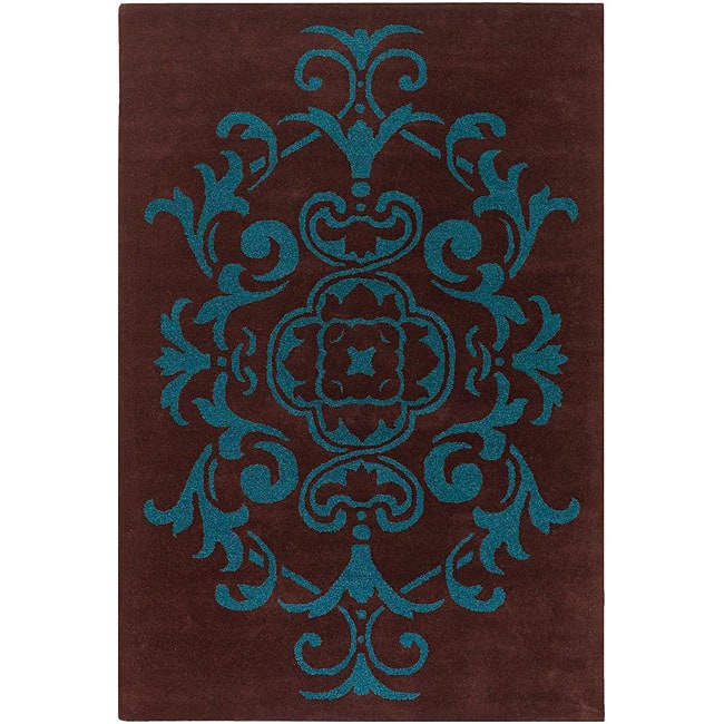 Hand tufted Floral Mandara Wool Rug (5 X 76)