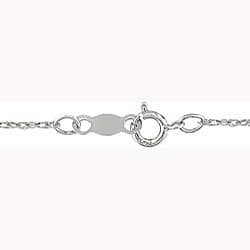 Miadora 10k White Gold Created Ruby Necklace