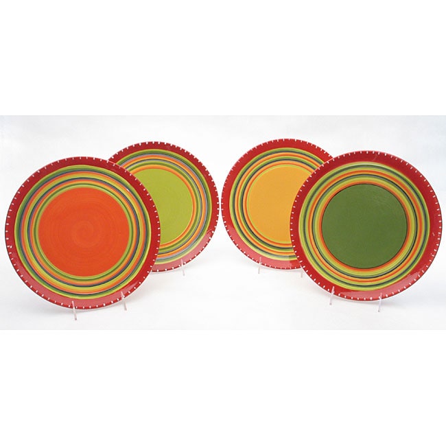 Certified International Hot Tamale Dinner Plates (set Of 4)