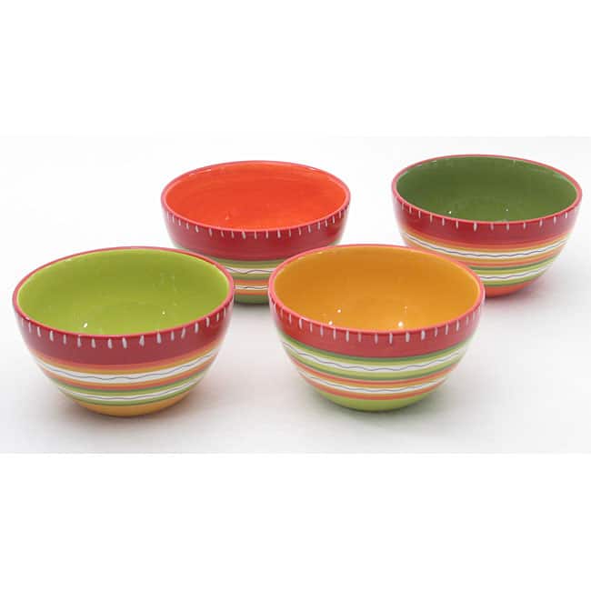 Certified International Hot Tamale Ice Cream Bowls (Set of 4)