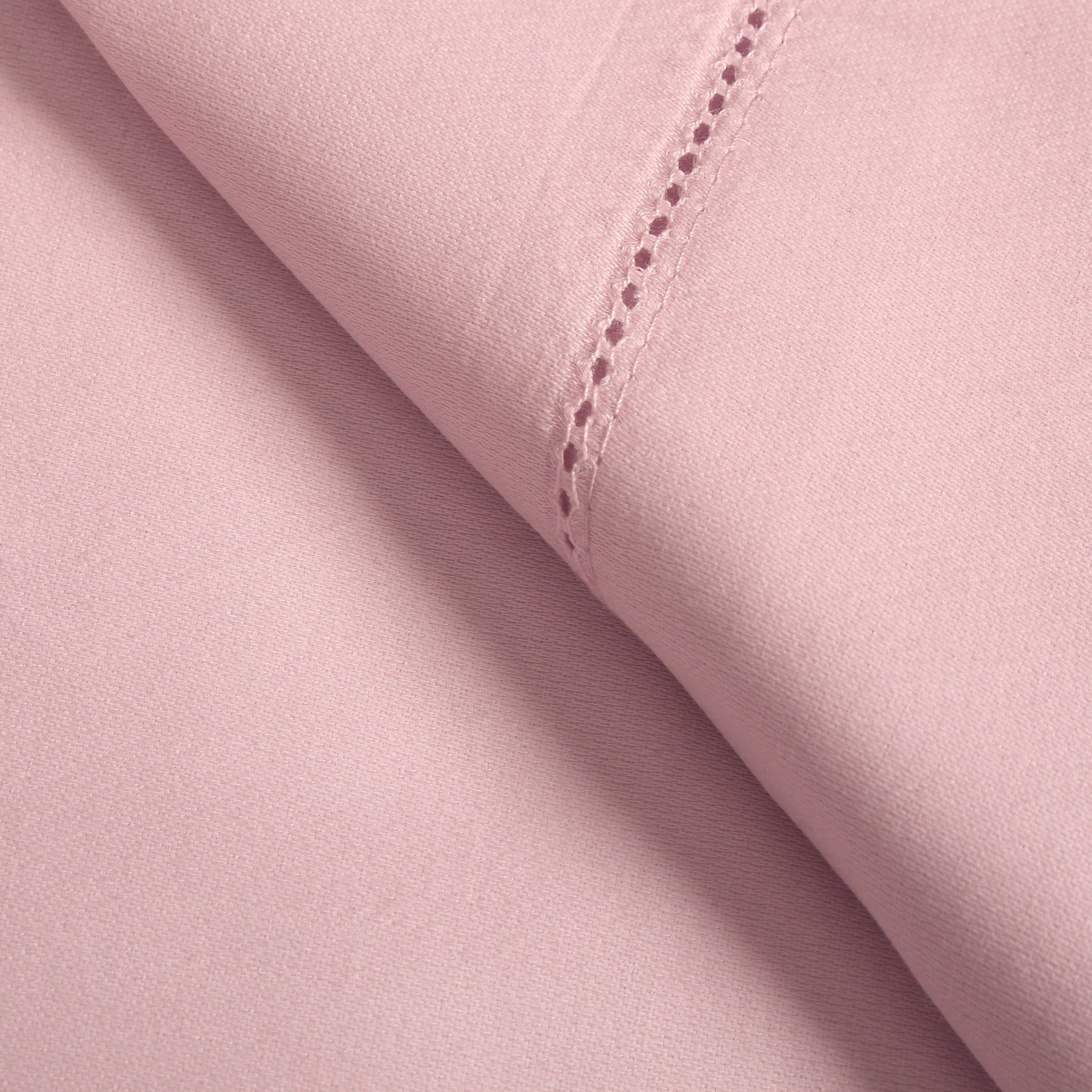 Elite Home Products Camden Hemstitch Egyptian Cotton Sheet Set Pink Size California King