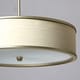 preview thumbnail 2 of 1, Metal-rimmed Off White 20-inch Chandelier