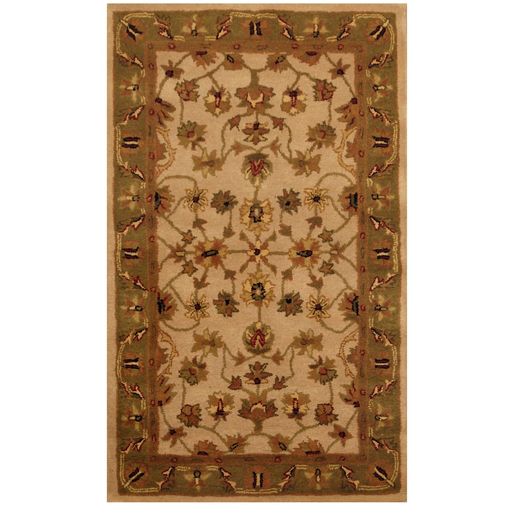 Handmade Mahal Wool Rug (India) - 3'3" x 5'3"