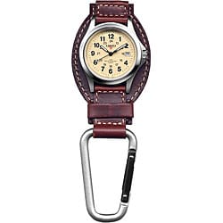 Dakota Men's Brown Leather Hanger Carabiner Watch. Opens flyout.