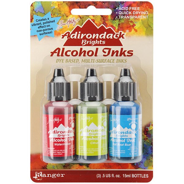 Shop Adirondack Brights Fast-Drying Alcohol Inks (Set of 3 ...