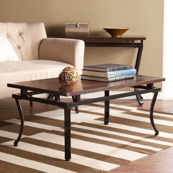 Furniture of America The Crate Square Coffee Table with Open Shelf