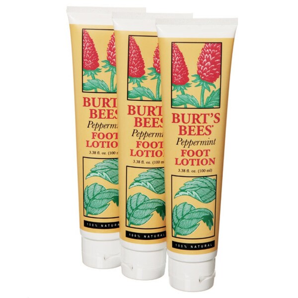 Burts Bees 3.38 ounce Peppermint Foot Lotion (Pack of 3)   80001323