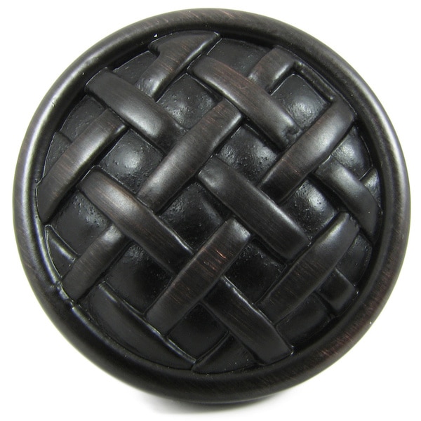 Shop Solid Zinc Alloy Basket Weave Knobs (Pack of 25) Free