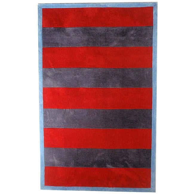 Classic Stripes Navy Rug (5 X 8)