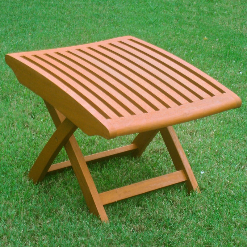 Royal Tahiti Yellow Balau Wood Folding Footrest