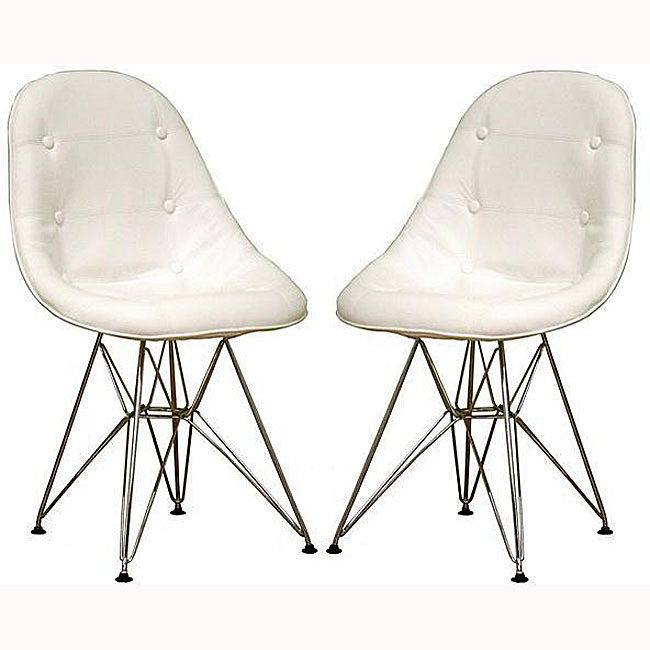 Modern Button tufted Chairs (set Of 2)