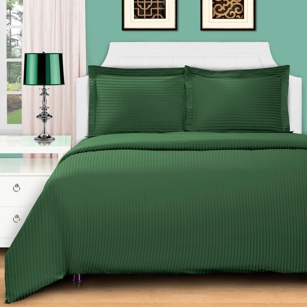 Superior 400 Thread Count Stripe Cotton Sateen Duvet Cover Set Superior 400 Thread Count Stripe Cotton Sateen Duvet Cover Set
