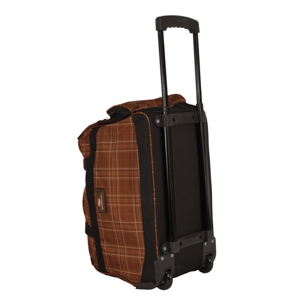 plaid carry on luggage