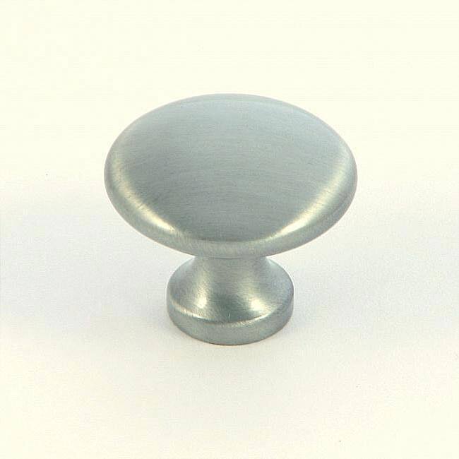 Satin Pewter Plain Round Cabinet Knobs (Pack of 5)