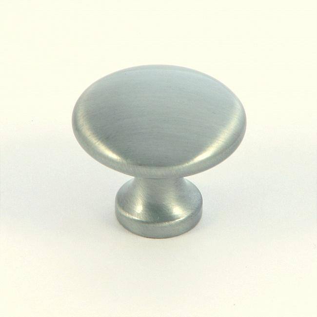 Satin Pewter Plain Round Cabinet Knobs (Pack of 10)
