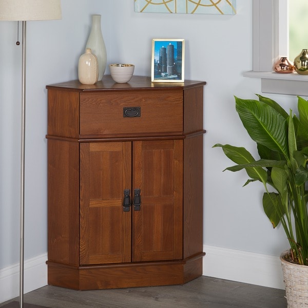 Shop Simple Living Mission Corner Cabinet - 34