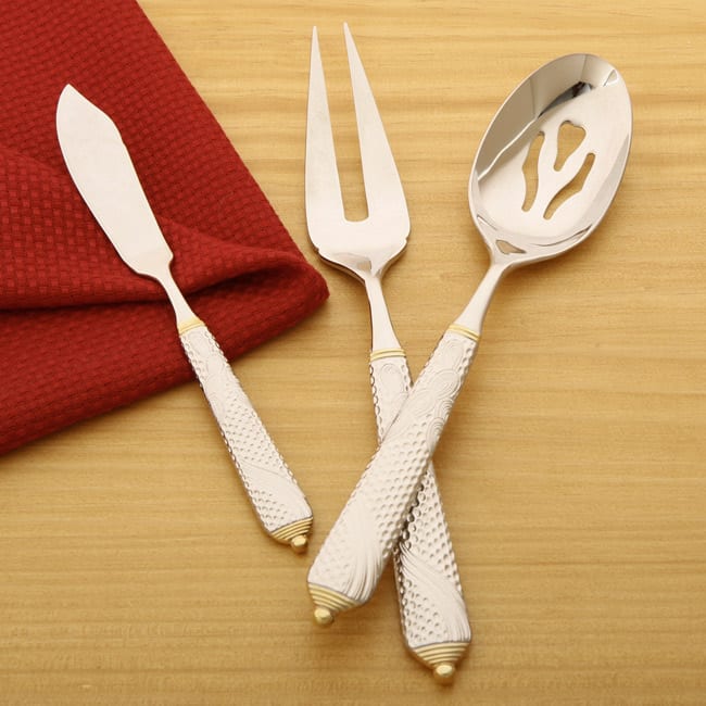 Yamazaki Byzantine Gold Accent 3-piece Serving Set