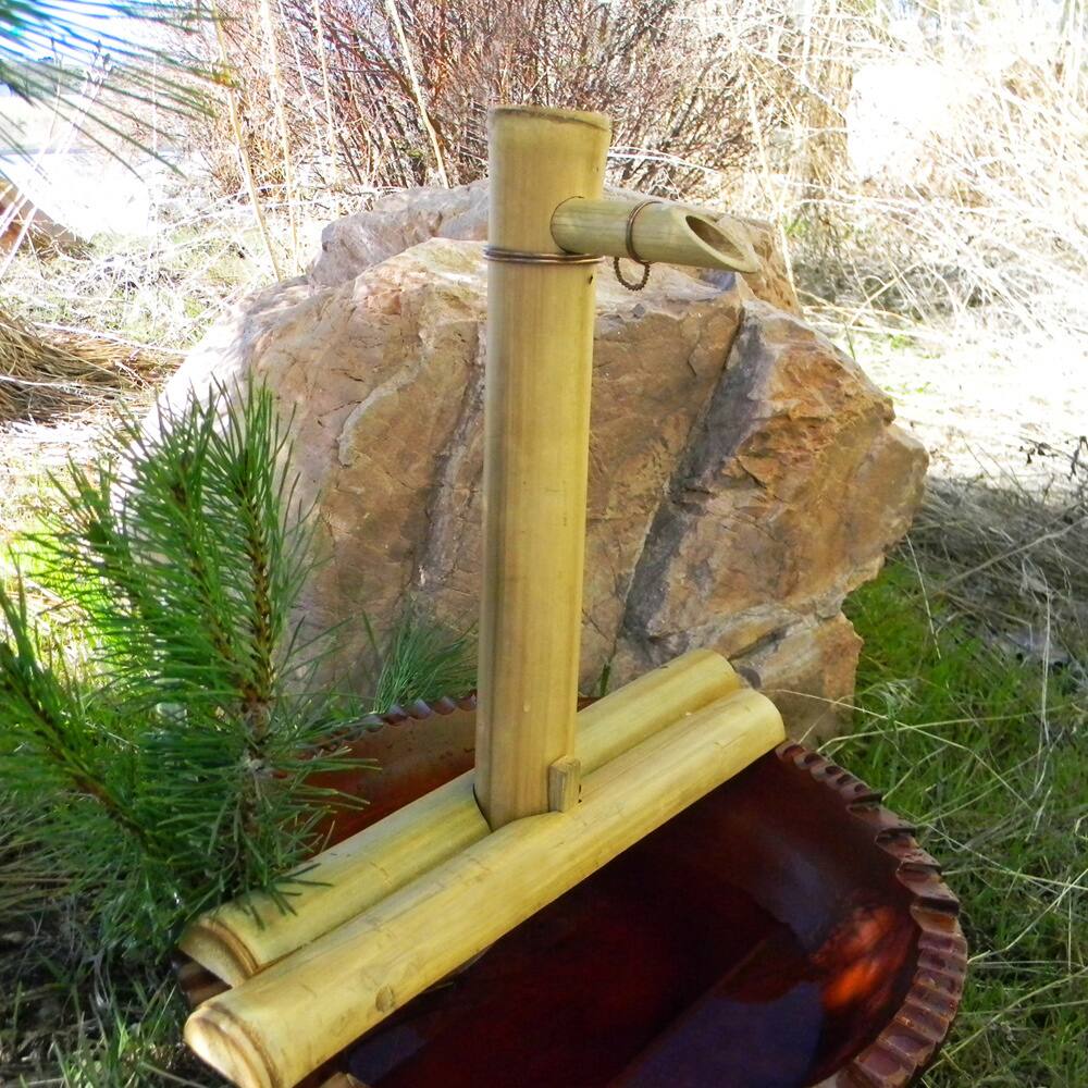 Handmade 12 inch Adjustable Container Fountain Kit (Vietnam) - Brown