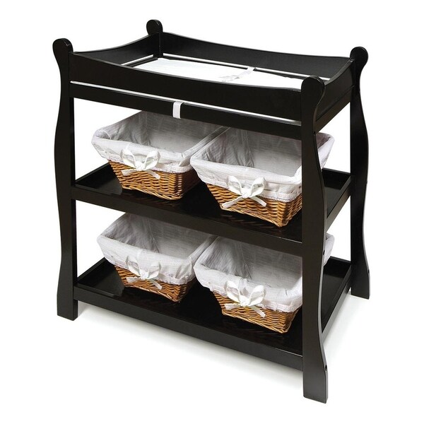 badger basket sleigh style changing table