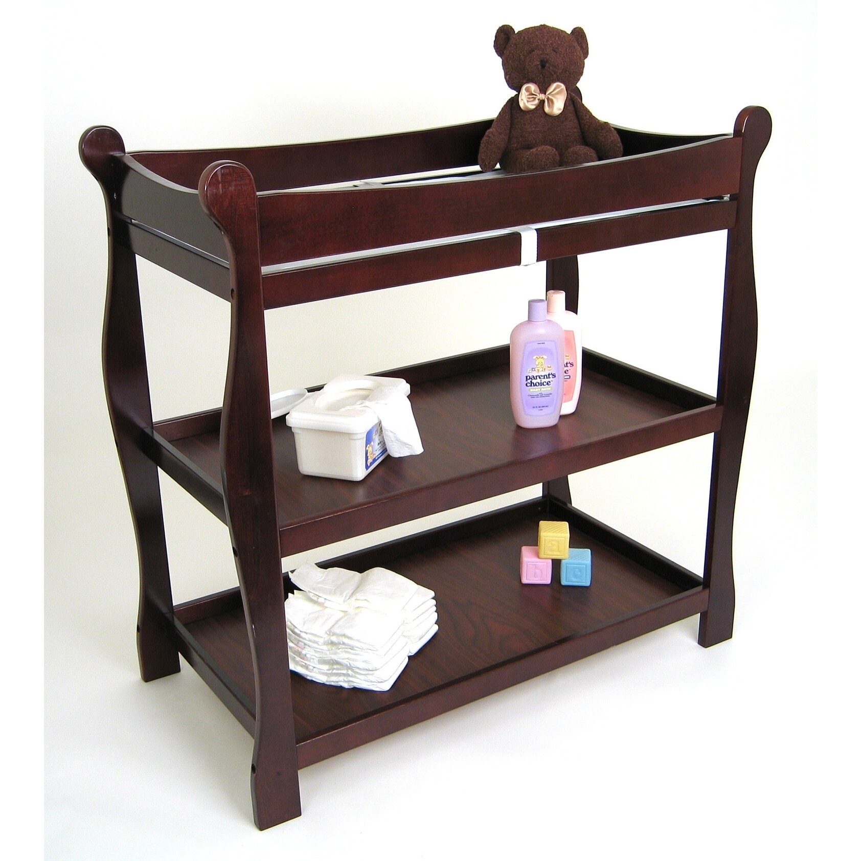 badger basket sleigh style changing table
