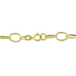 10k Yellow Gold 20 inch Oval link Chain Necklace