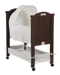 Eddie Bauer Classic White on White Rocking Bassinet Bed Bath