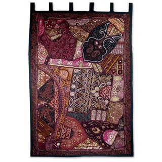 Shop Cotton 'Mughal Luxury' Wall Hanging , Handmade in India - Free ...